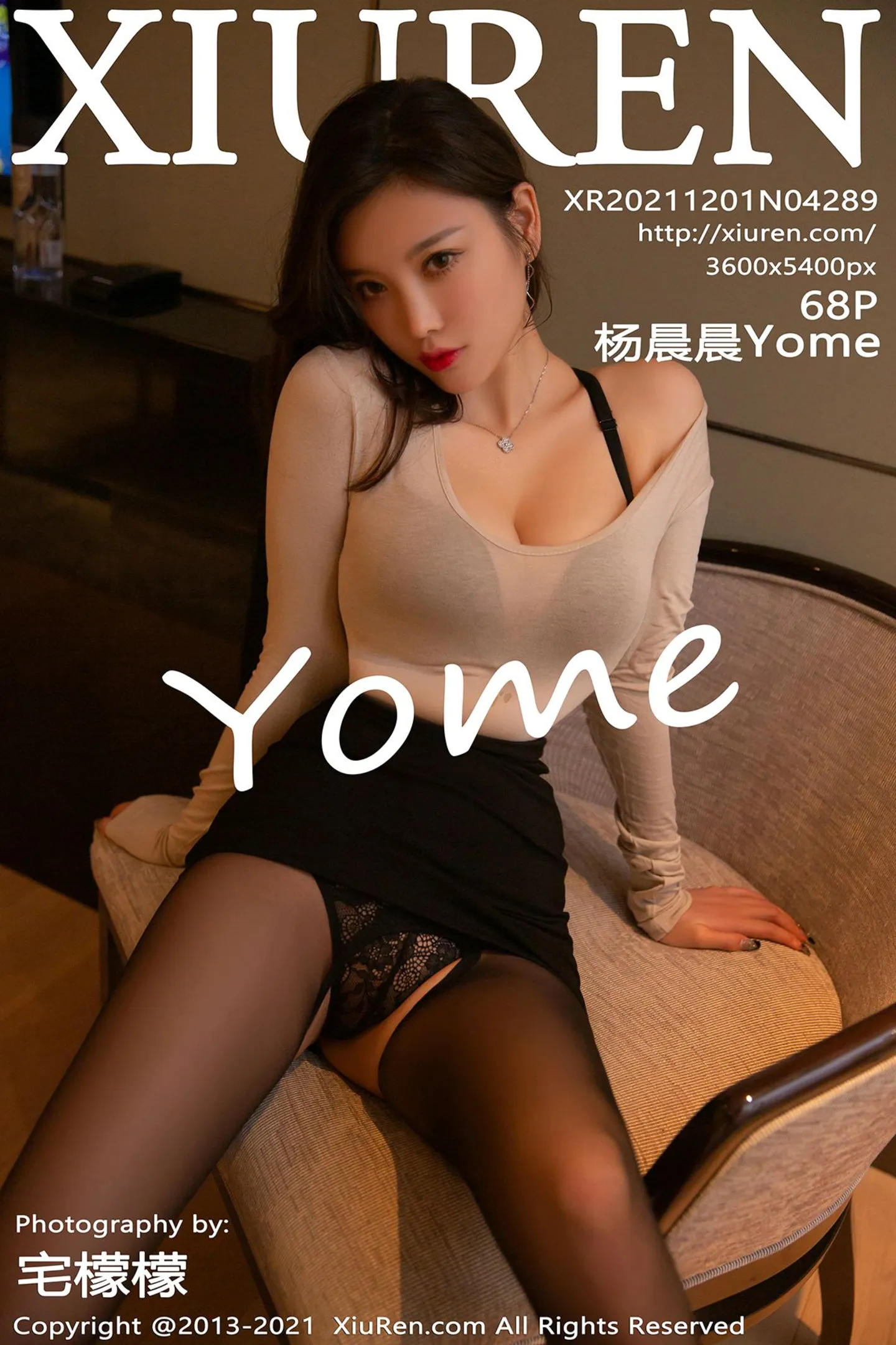 [XiuRen秀人网]No.4289_女神杨晨晨Yome浅色轻纱上衣配开档黑丝秀完美身材诱惑写真68P-秀人网 - XiuRen.Space